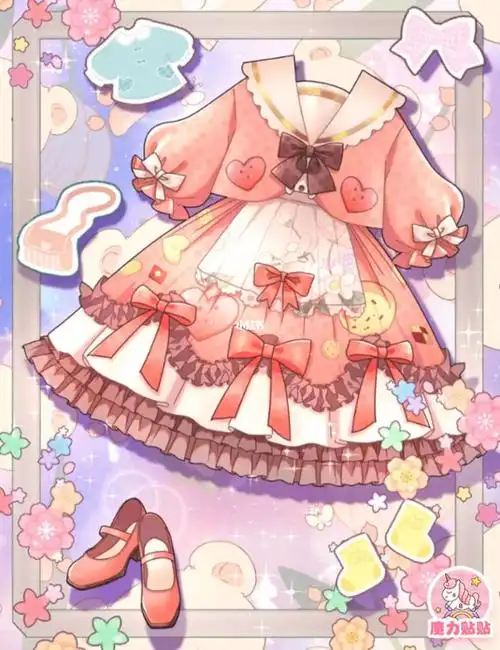 小裙子贴纸pinkpink