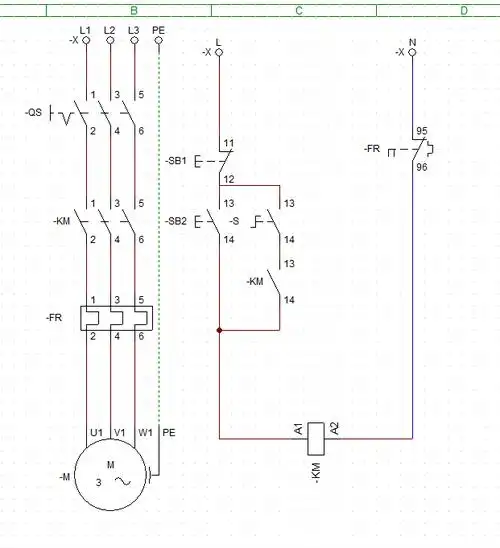 点动自锁电路图