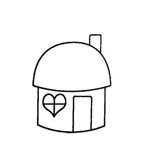 简笔画房子图片大全具体如下图所示