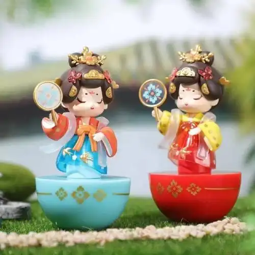 西安国潮文创大唐不夜城不倒翁小姐姐摆件网红网红纪念品玩具联名