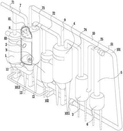 一种循环真空减压双效浓缩器的制作方法