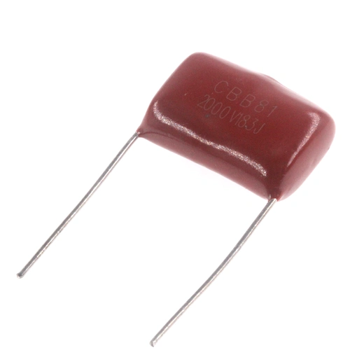 5只薄膜电容器cbb212000v183j18nf0018uf脚距p20电容器