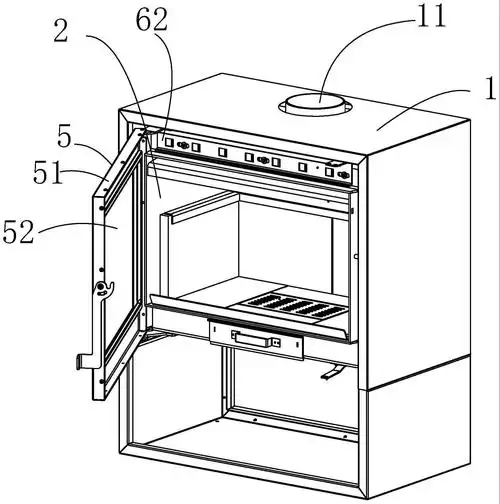 现有的壁炉通过在其燃烧室内放置柴火或煤炭等燃料进行燃烧发热,为了