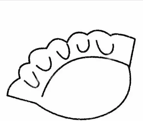 饺子怎么画简笔画(简笔画教程-元宵节不只有吃汤圆哦,还有可爱的饺子)