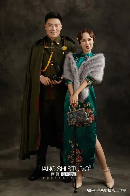 民国军阀风婚纱照客片分享来喽06