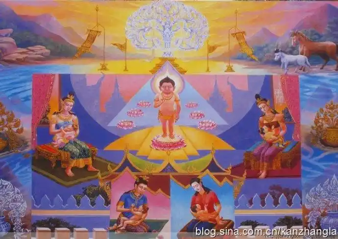 《佛陀的一生》_南传佛教精美图片【泰国艺术家作品】