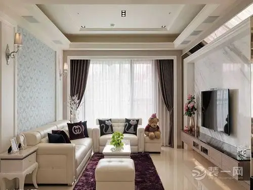 南昌五湖国际82平米两居室现代简约风格-家装效果图_装一网装修效果图