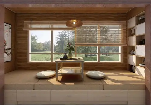 130平米房屋阳台榻榻米吊顶装修效果图