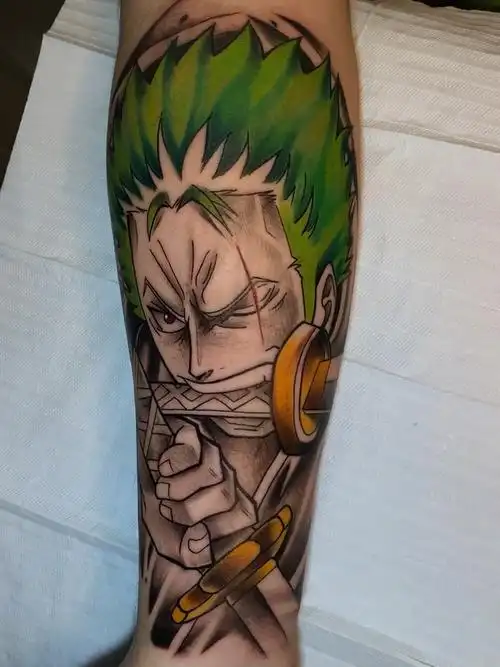 海贼王索隆纹身