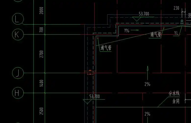 请问女儿墙下面凸出的是挑檐平面图上女儿墙宽400这种女儿墙怎么画