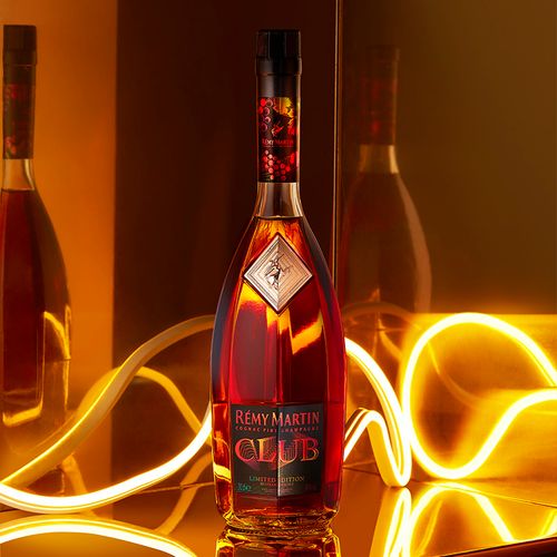 品牌旗舰人头马club流光邑彩优质香槟区干邑白兰地350ml洋酒