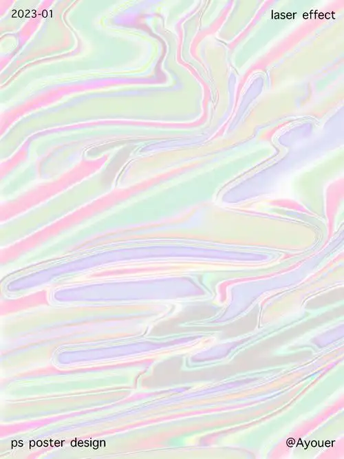 ps教程镭射效果🤍🤍🤍两步搞定高级感十足