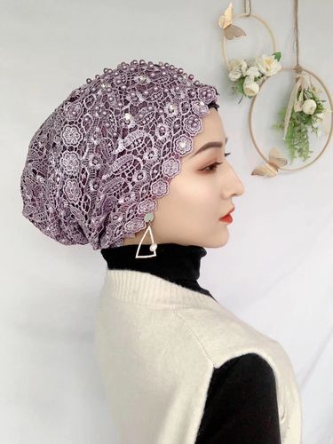 穆斯头巾帽女新款韩版头套时尚纱巾帽子回遮发帽子