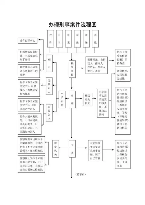 办理刑事案件流程图