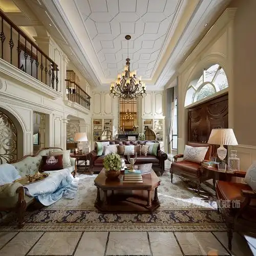 欧式田园装修样板间,540平米深圳别墅装修 欣赏欧式田园风格实景图