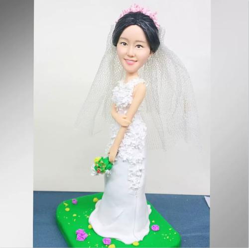 捏泥人软陶人偶定制软陶公仔玩偶手办真人照片创意生日结婚礼物