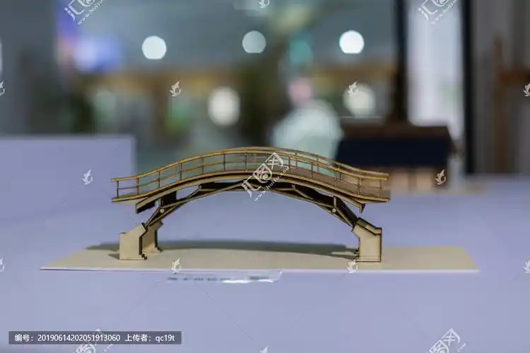 竹制模型桥