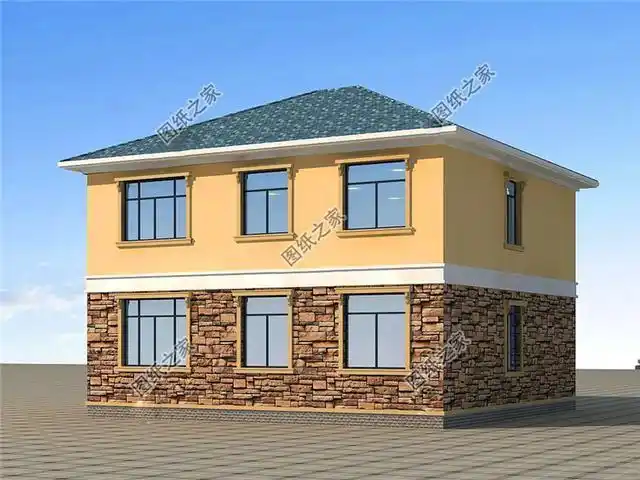 农村三间两层楼房设计图,符合80后的审美,年轻人建房不用愁了