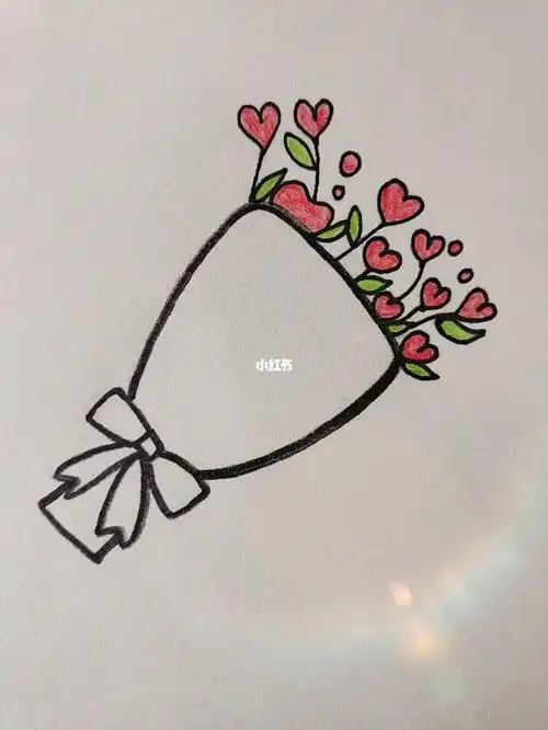 一束花简笔画教程