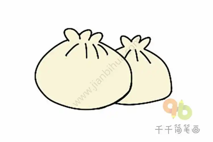 包子怎么画简笔画简单又漂亮 做包子简笔画 简笔画图片大全-蒲城教育