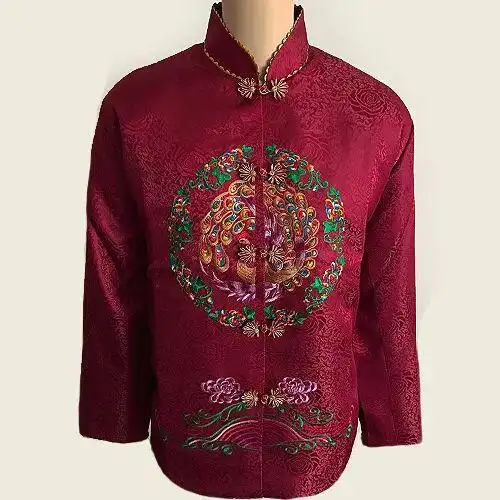 女款寿衣提花布罩衣罩裤衣服f死人大全用品穿的老人殡葬冲喜