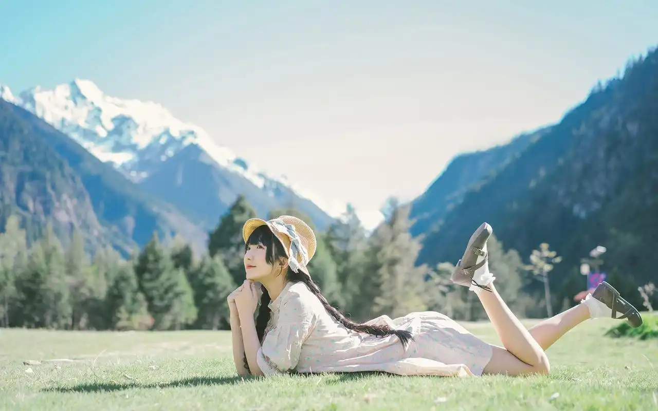 夏日小清新女孩唯美写真图片桌面壁纸