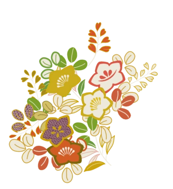 彩色卡通植物图案