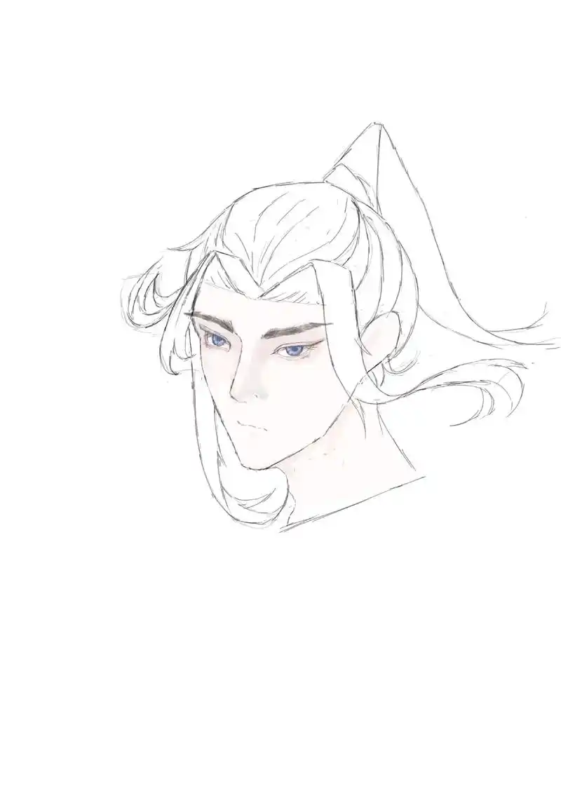 儿童画 #简笔画 #oc  #古风#画渣日常  摸鱼一个o - 抖音