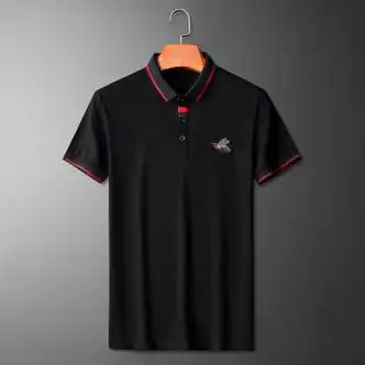 古驰汤米(guchutangmi)欧洲站潮牌短袖t恤男士高端大码商务装小蜜蜂