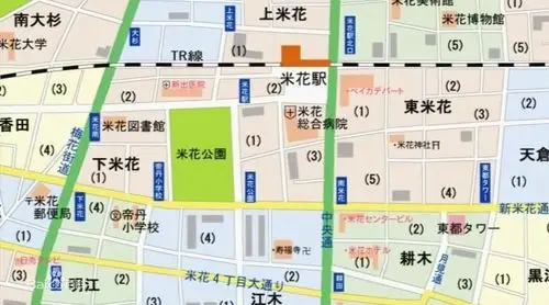 名侦探柯南 里面的米花镇地图