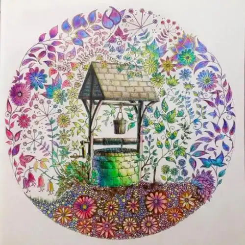 秘密花园填色 这张高清原图～求!