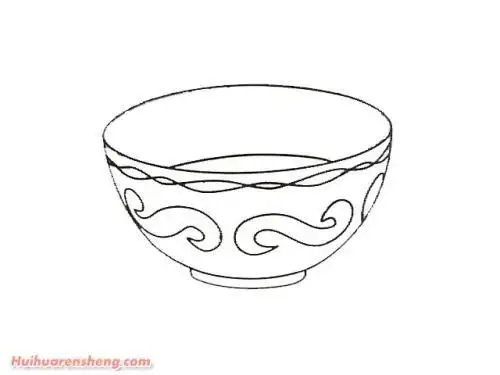 三碗不过岗酒店的简笔画步骤