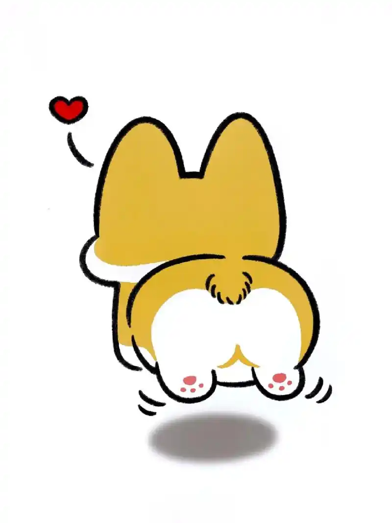 可爱的小柯基简笔画教学