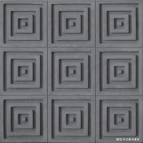 唐语文化砖仿石资材:中式风格中常见的回字纹图案及其寓意,古砖雕背景