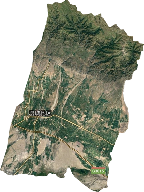 塔城地区高清卫星地图,塔城地区高清谷歌卫星地图