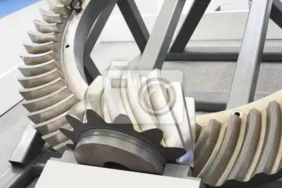 6003027066 @ 机器的齿轮特写