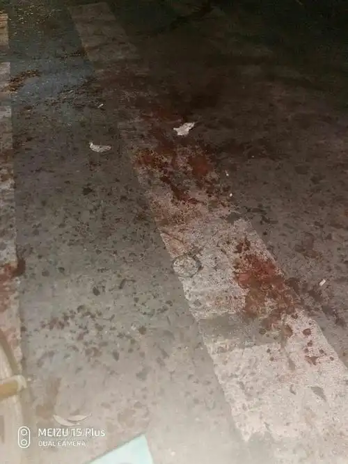 一地的血,好残忍