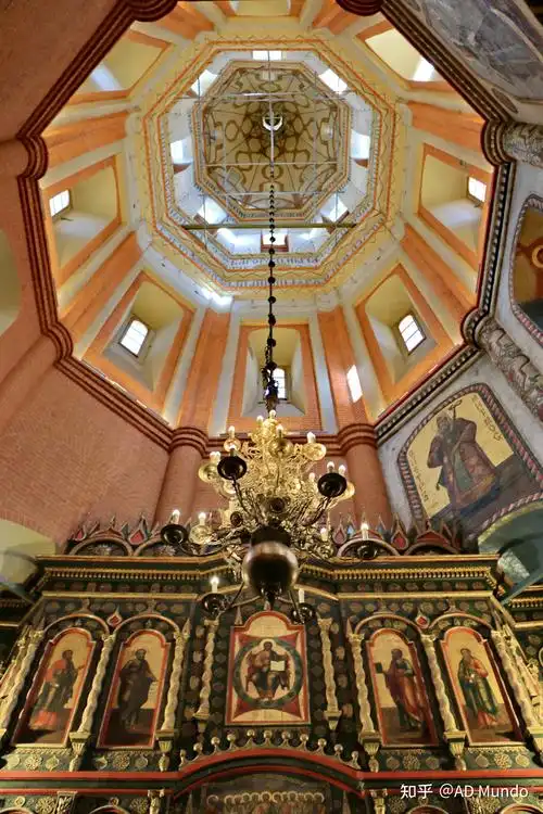 东正教堂巡礼莫斯科红场圣瓦西里大教堂内部
