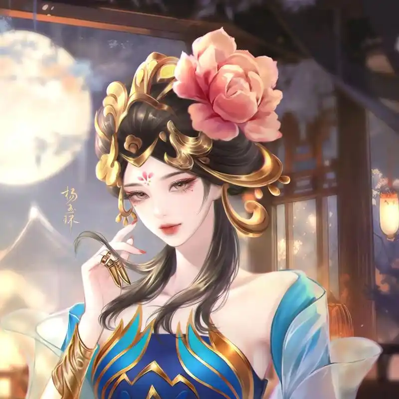 此时明月何岁年? 
#王者荣耀杨玉环 #杨玉