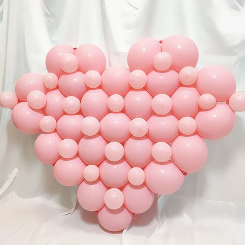 粉色大爱心材料包赠送打气筒