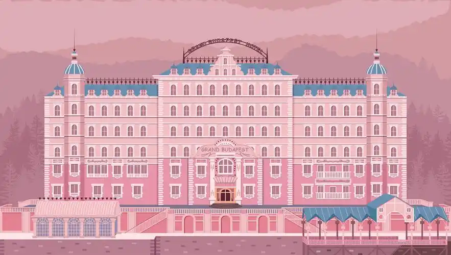 布达佩斯大饭店插画