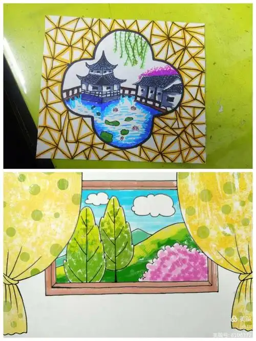 绘画教程——窗外的美景