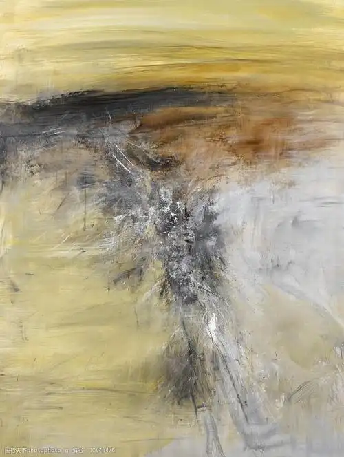 赵无极油画抽象风景画装饰图片图片-图行天下图库