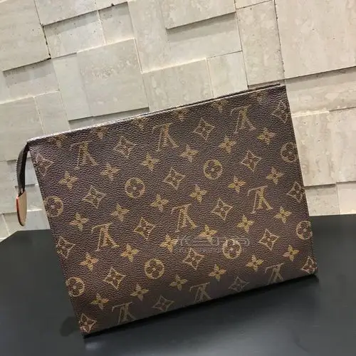 lv洗漱包大号路易威登26cm老花经典款手拿包洗漱包m47542图片价格