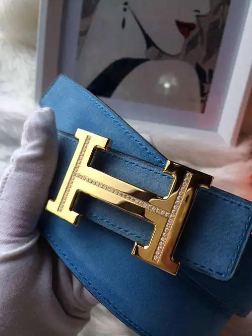 爱马仕h皮带多少钱爱马仕法国鹿茸皮带纯手工镶钻