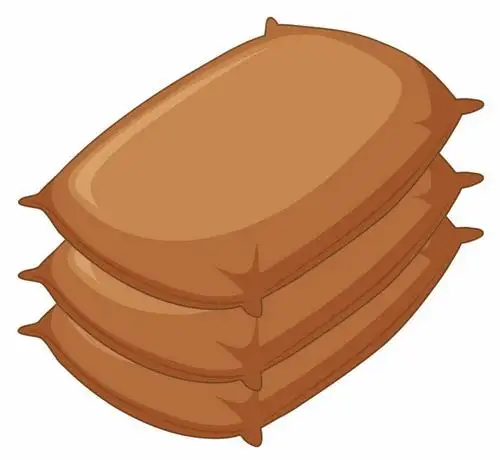 叠加在一起的装满粮食的麻袋袋子png图片免抠矢量素材