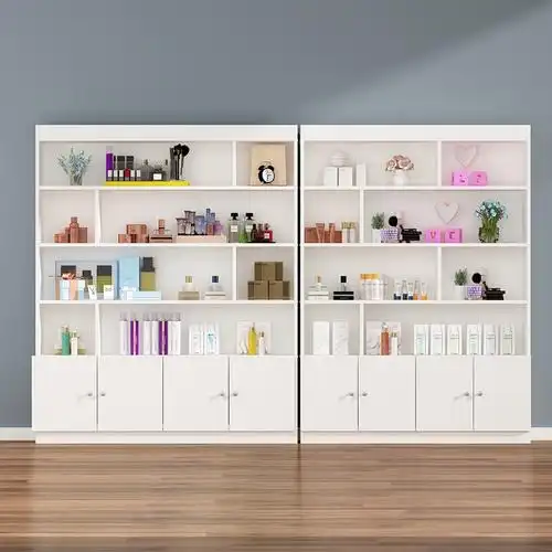 彩妆展示柜落地柜子美容院多功能货架小护肤品化妆品柜美甲产品柜