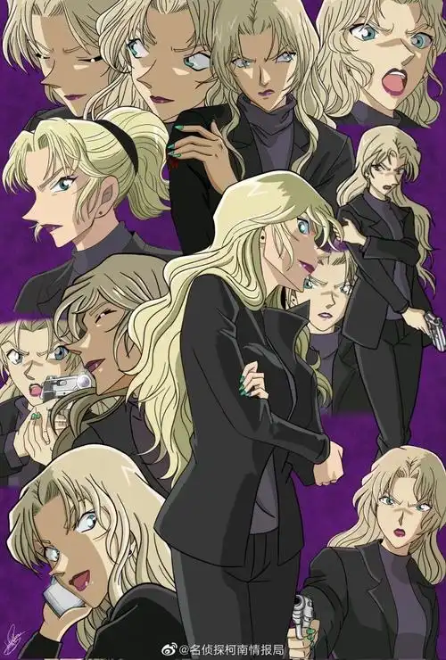 名侦探柯南#黎巴嫩插画家ak笔下的贝尔摩德