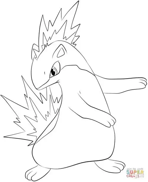 火岩鼠简笔画图片