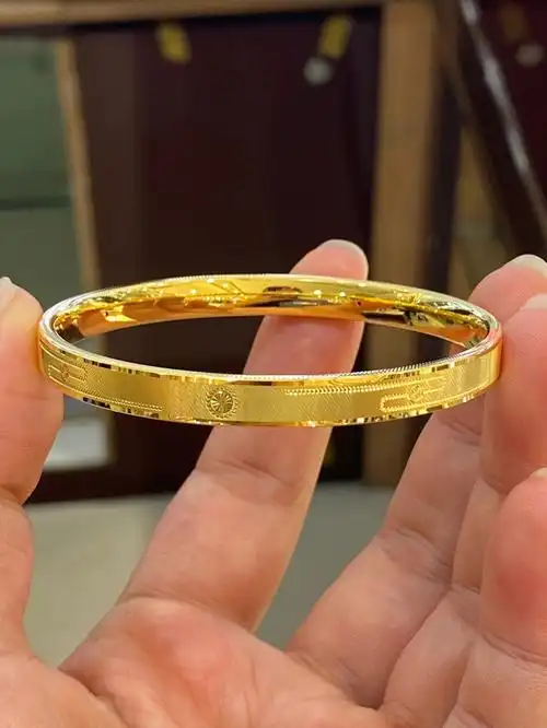 长沙黄金批发长沙水贝黄金手镯